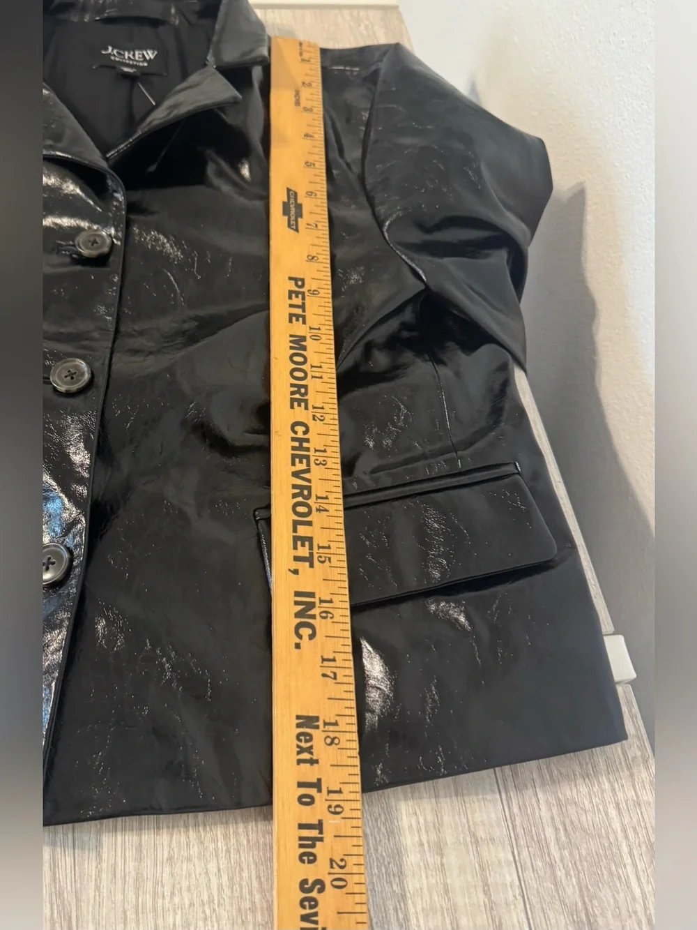 J Crew Shirt Jacket Faux Distressed Leather Short Blazer Chic Modern 2025 NWT 2